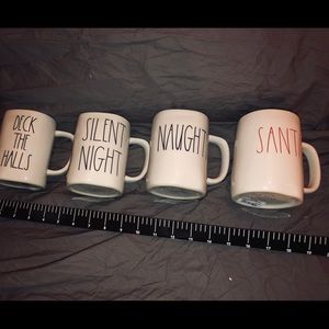 Set of 4 holiday mugs From Rae Dunn LL